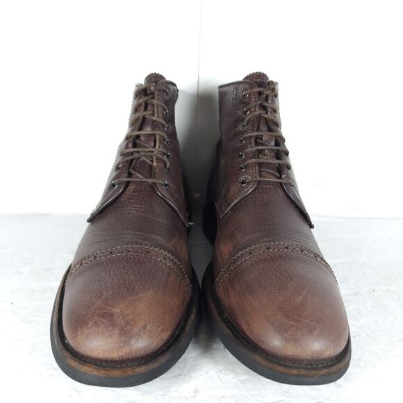 AQUATALIA Men\'s Carter US9,5 Brown Leather Lace-Up Cap Toe Ankle Boots main image 12